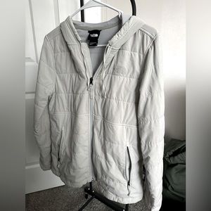 North face lightweight jacket-Very light blue/looks white. Size M
